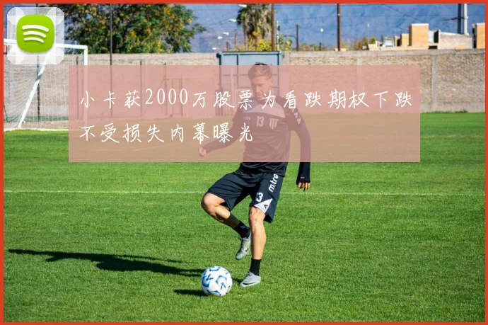 小卡获2000万股票为看跌期权下跌不受损失内幕曝光